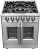 FORNO® Massimo 30" Stainless Steel Pro Style Dual Fuel Range-2