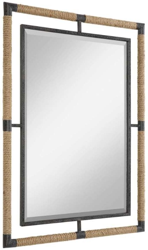 Uttermost® Melville Black/Brown Mirror-3