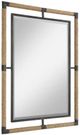Uttermost® Melville Black/Brown Mirror-3