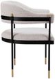 Zuo® Modern Zadar Black/Gold/Misty Gray Dining Arm Chair -2