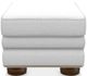 La-Z-Boy® Pembroke Muslin Ottoman with Brass Nailhead Trim-2
