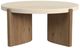 Flexsteel® Eclipse White Top Round Coffee Table with Brown Base-1