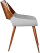 Armen Living Panda Gray/Walnut Dining Side Chair-4