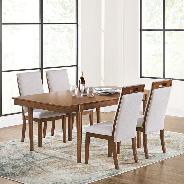 Signature Design by Ashley® Lyncott 5-Piece Beige/Brown Upholstered Dining Set-1
