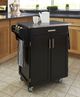 homestyles® Cuisine Cart Black Kitchen Cart-2