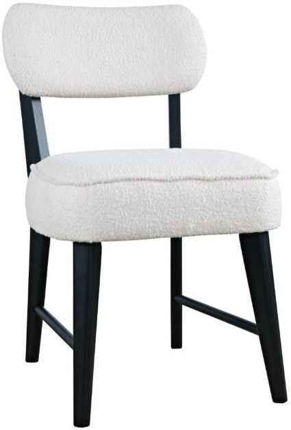 Jofran Inc. Urban Archive Wes Black/White Upholstered Dining Side Chair-0