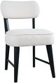 Jofran Inc. Urban Archive Wes Black/White Upholstered Dining Side Chair-0