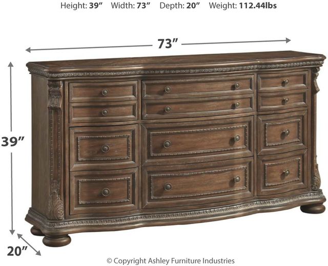Signature Design by Ashley® Charmond Brown Dresser-4
