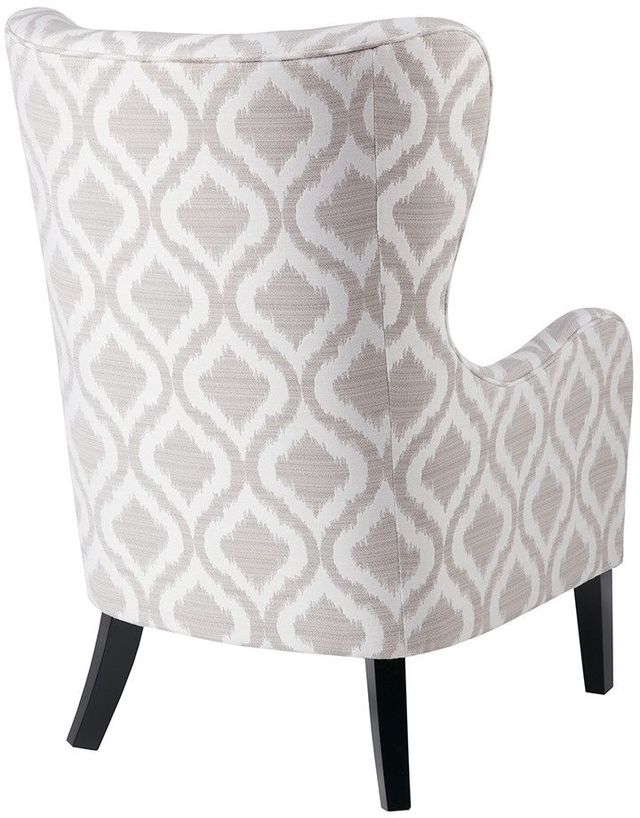 Olliix by Madison Park Grey/White Arianna Swoop Wing Chair-3