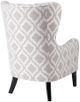 Olliix by Madison Park Grey/White Arianna Swoop Wing Chair-3