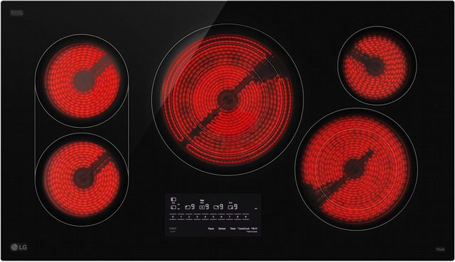 LG 36" Black Electric Cooktop-2
