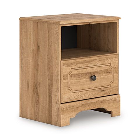 Signature Design by Ashley® Aleaport Warm Brown Nightstand-0
