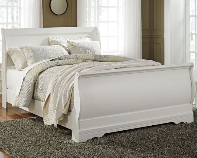 Signature Design by Ashley® Anarasia White Queen Sleigh Bed-2