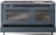 Ilve® Nostalgie II Series 60" Blue Grey Pro Style Dual Fuel Range-4