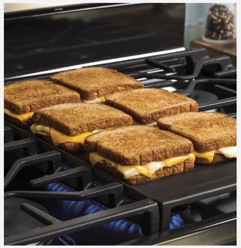 GE® Black Reversible Grill/Griddle-2