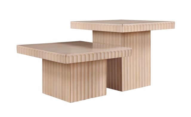 Meridian Furniture Spencer 2-Piece Natural Square Occasional Table Set-0