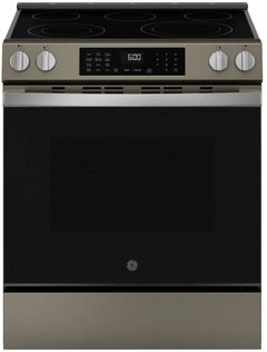 GE® 600 Series 30" Slate Slide-In Electric Range