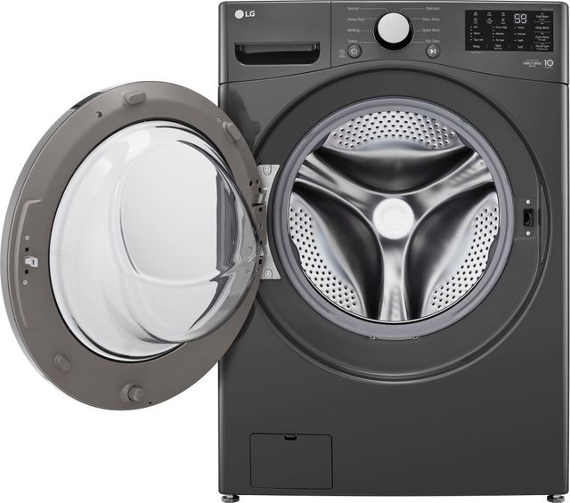 LG Middle Black Front Load Laundry Pair-3
