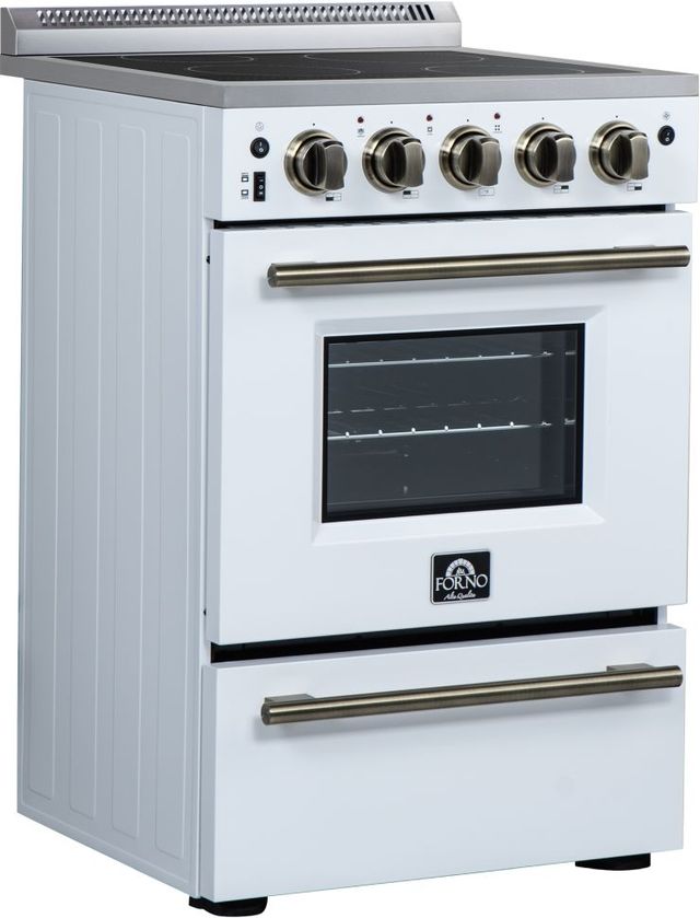 FORNO® Loiano Alta Qualita 24" White Freestanding Electric Range-1