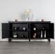 Furniture of America® Viggo Weathered Black 4-Door Cabinet-1