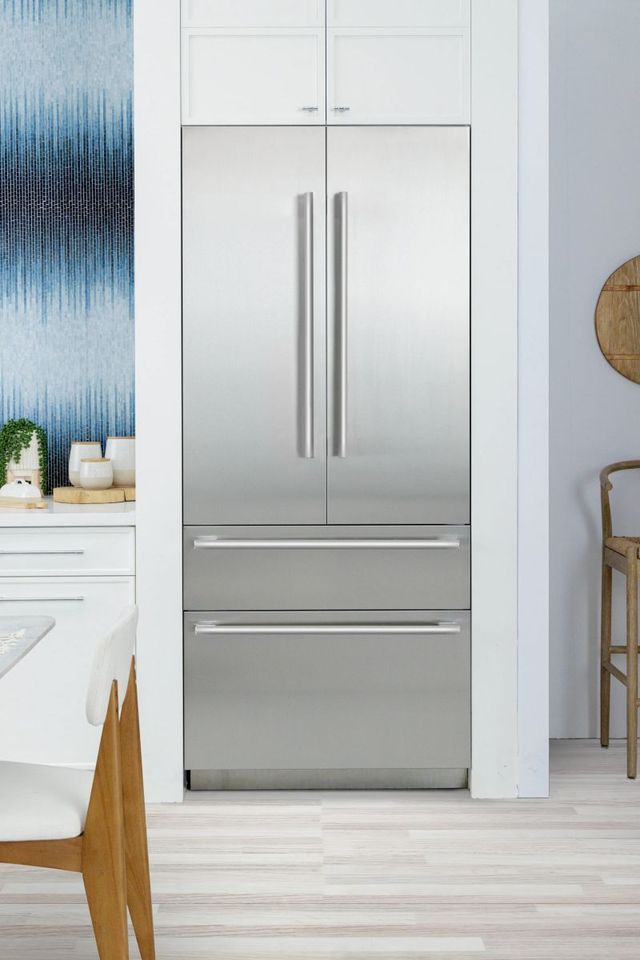 Thermador® Freedom® Masterpiece® 36" 18.7 Cu. Ft. Stainless Steel Built-in French Door Freezer-3