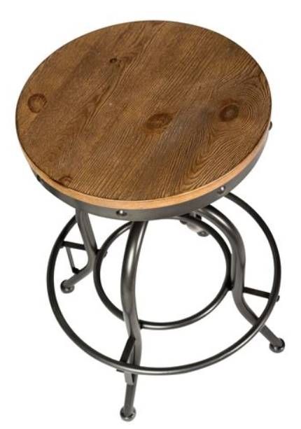 Liberty Furniture Vintage Dining Distressed Black 24" Adjustable Stool-1