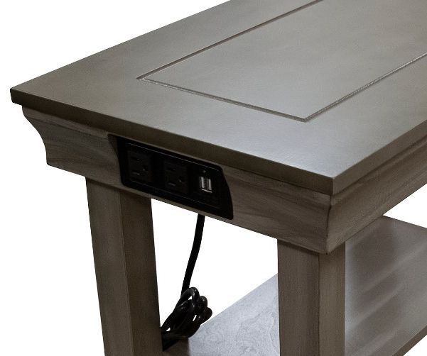 American Wholesale Furniture Jasper Grey Chairside Table-1