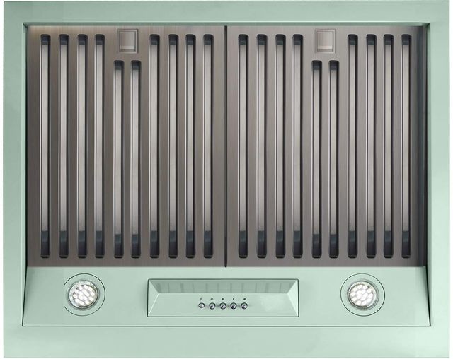 Unique® Appliances Classic Retro 24” Summer Mint Green Under Cabinet Range Hood-3