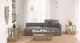 Magnussen Home® Hardison Glass/Warm Stone Brown Rectangular Cocktail Table with Casters-1