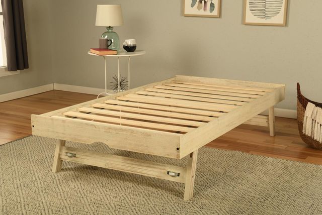 Kodiak Furniture Marisa Takara Rain/Weathered White Twin Pop Up Bed with Mattress-3