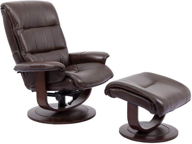 Parker House® Knight Robust Manual Reclining Swivel Chair and Ottoman-0
