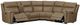 Liberty Furniture Camden 6-Piece Aline Toast Leather Leather Power Reclining Curved Sectional-1