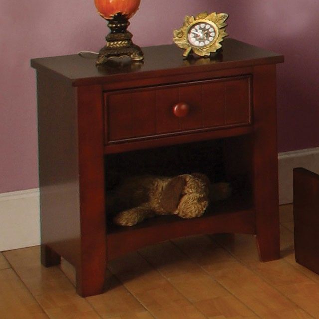 Furniture of America® Omnus Cherry Nightstand-1