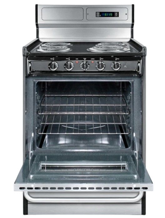 Summit® 24" Stainless Steel Freestanding Electric Range-1