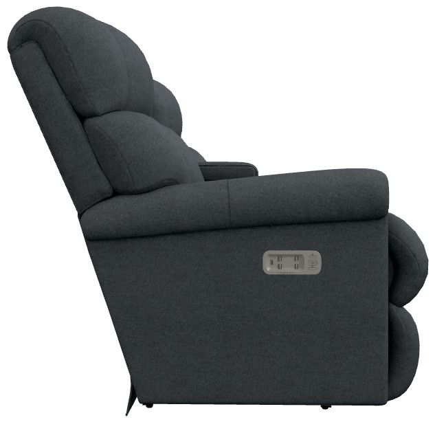 La-Z-Boy® Pinnacle Denim Power Wall Reclining Loveseat with Console, Headrest, and Lumbar-3