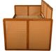 Kodiak Furniture Abaco Linen Aqua/Honey Twin Daybed with Mattress-2