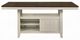 ACME Furniture Tasnim Oak Counter Height Table with Antique White Base-1