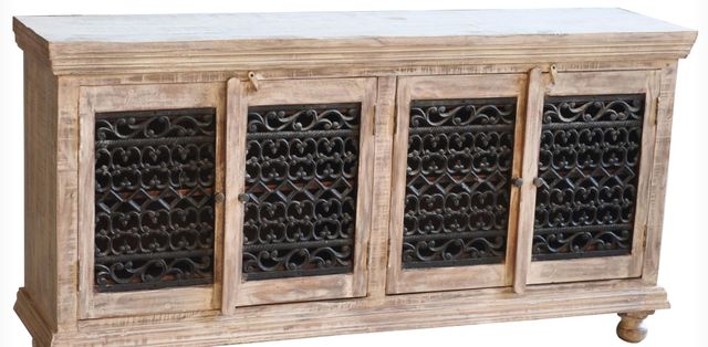 Jaipur Furniture Guru White Wash Jali Plasma-1