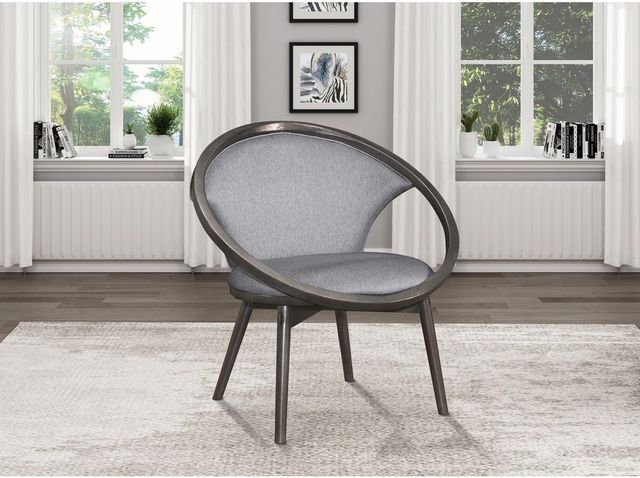 Mazin Furniture Lowery Gray Upholstered Accent Chair-3