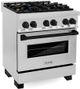 ZLINE Autograph Edition 30" Stainless Steel Pro Style Dual Fuel Range-1