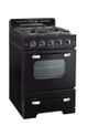 Unique® Appliances Classic Retro 24" Midnight Black Freestanding Natural Gas Range-2
