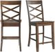 Elements International Renegade Walnut Counter Side Chair-4