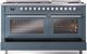 Ilve® Professional Plus II 60" Blue Grey Pro Style Dual Fuel Range-4