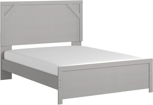 Signature Design by Ashley® Cottenburg 2-Piece Light Gray/White Full Panel Bed Set-1
