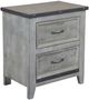 Horizon Home® Urban Rustic Gray Nightstand-0