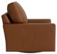 Bassett® Furniture Customizable Benchmade Premier Leather Large Track Arm Swivel Chair-2