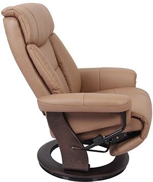 BenchMaster Vittoria Cocoa Manual Flip-Up Footrest Recliner-2