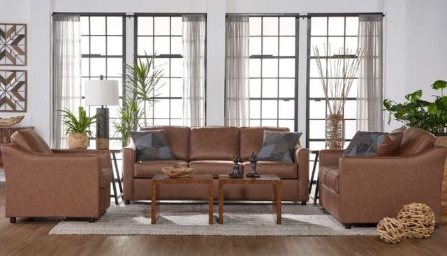 Hughes Furniture® 13400 Perle Hazelnut Sofa-1