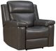 BarcaLounger® Leon Matteo Smokey Gray Power Recliner-0