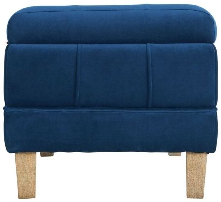 Elements International Crosby Royale Cobalt Storage Ottoman-2